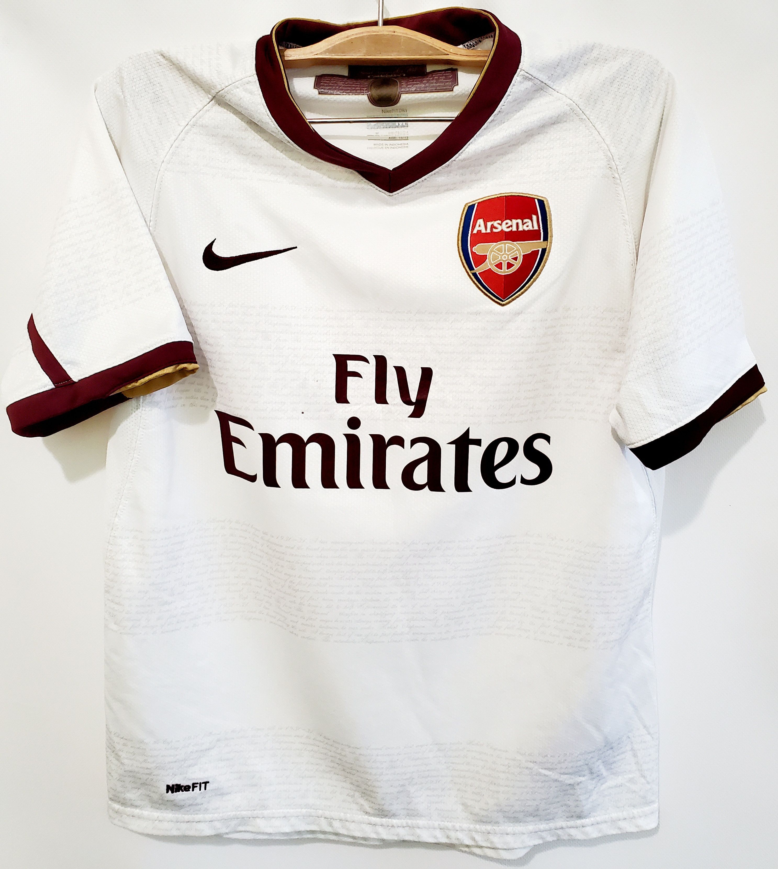 Nike × Vintage ARSENAL LONDON 2007 2008 AWAY jersey Boys M age 10-12 Size US XXS / EU 40 - 1 Thumbnail