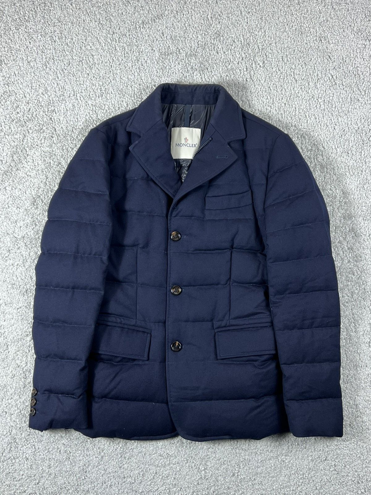 Moncler Moncler Robin Blue Blazer Jacket Size 0 Size US S / EU 44-46 / 1 - 1 Thumbnail