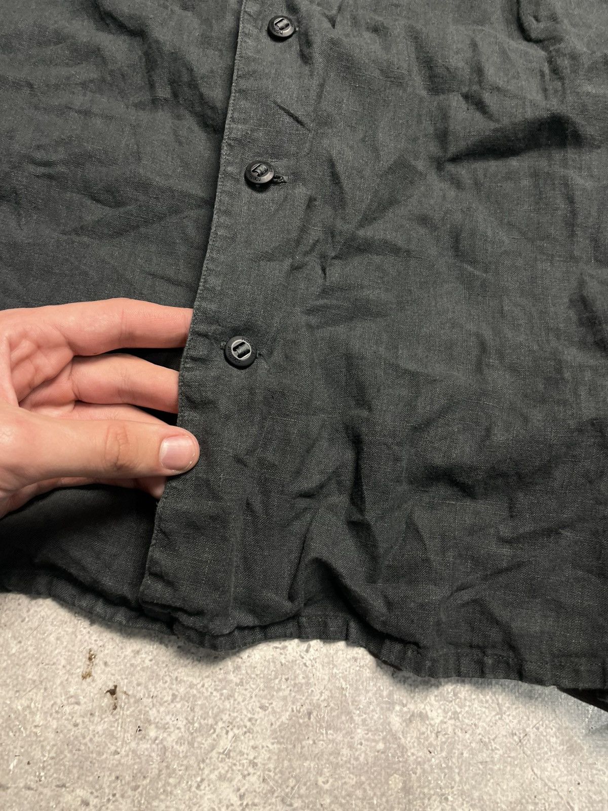 hannes roether Hannes Roether Linen Botan shirt Size US XXL / EU 58 / 5 - 3 Thumbnail