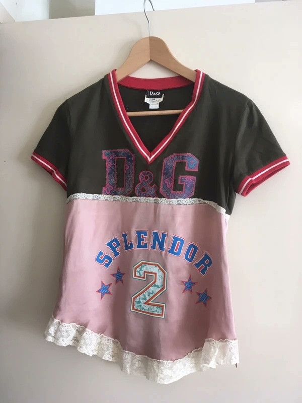 Dolce & Gabbana Dolce & Gabbana Sporty Lace Jersey Top Size M / US 6-8 / IT 42-44 - 1 Thumbnail