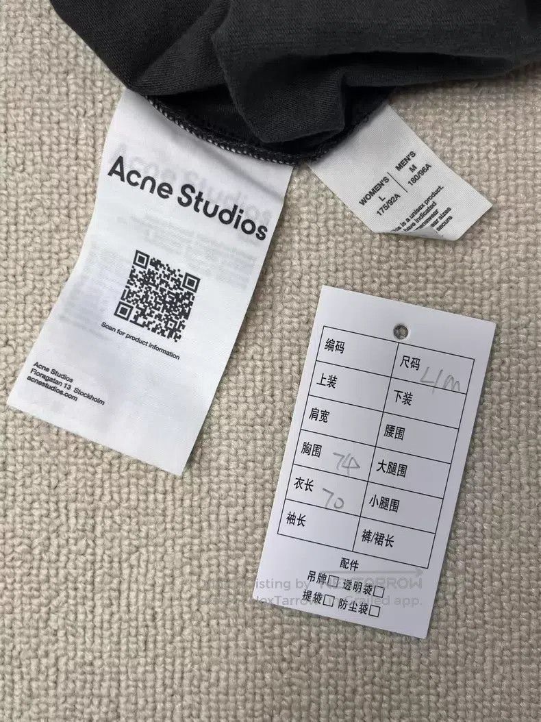 Acne Studios Acne Studios Loose round neck long sleeve T-shirt Size US M / EU 48-50 / 2 - 4 Thumbnail