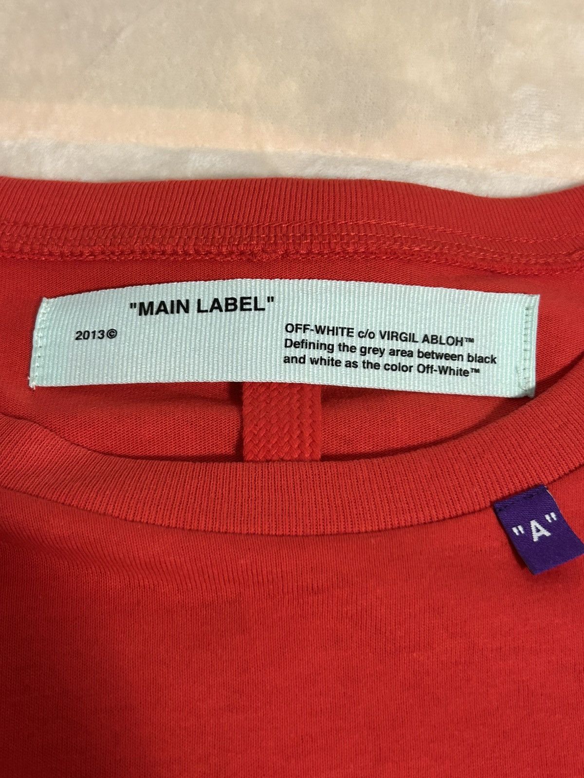 Off-White Off-White “Bernini Red” Tee Size US M / EU 48-50 / 2 - 3 Thumbnail