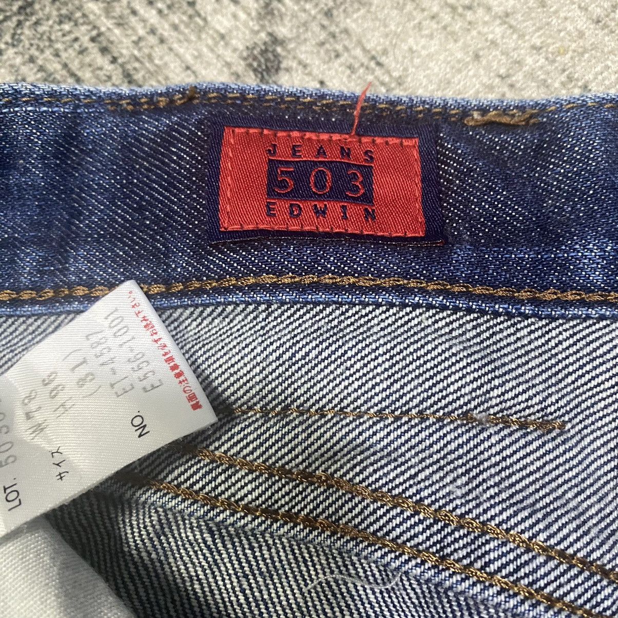 Edwin × Jean × Vintage Vintage Edwin 503 Distressed Mud Wash Faded Jeans Pants W31 Size US 31 - 11 Thumbnail