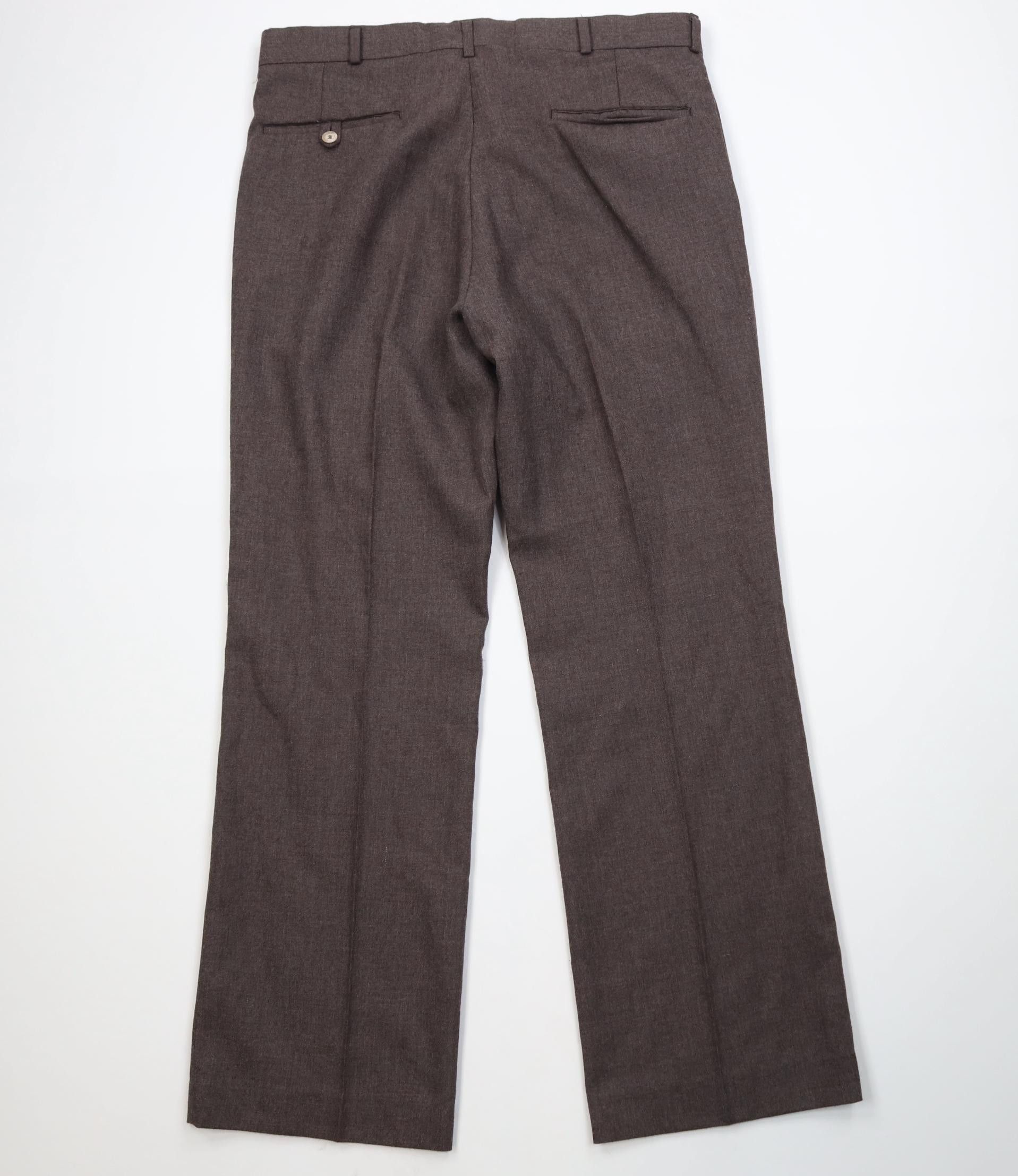 Vintage Vintage 70s Streetwear Flared Wide Leg Chino Pants Brown USA Size US 36 / EU 52 - 10 Thumbnail