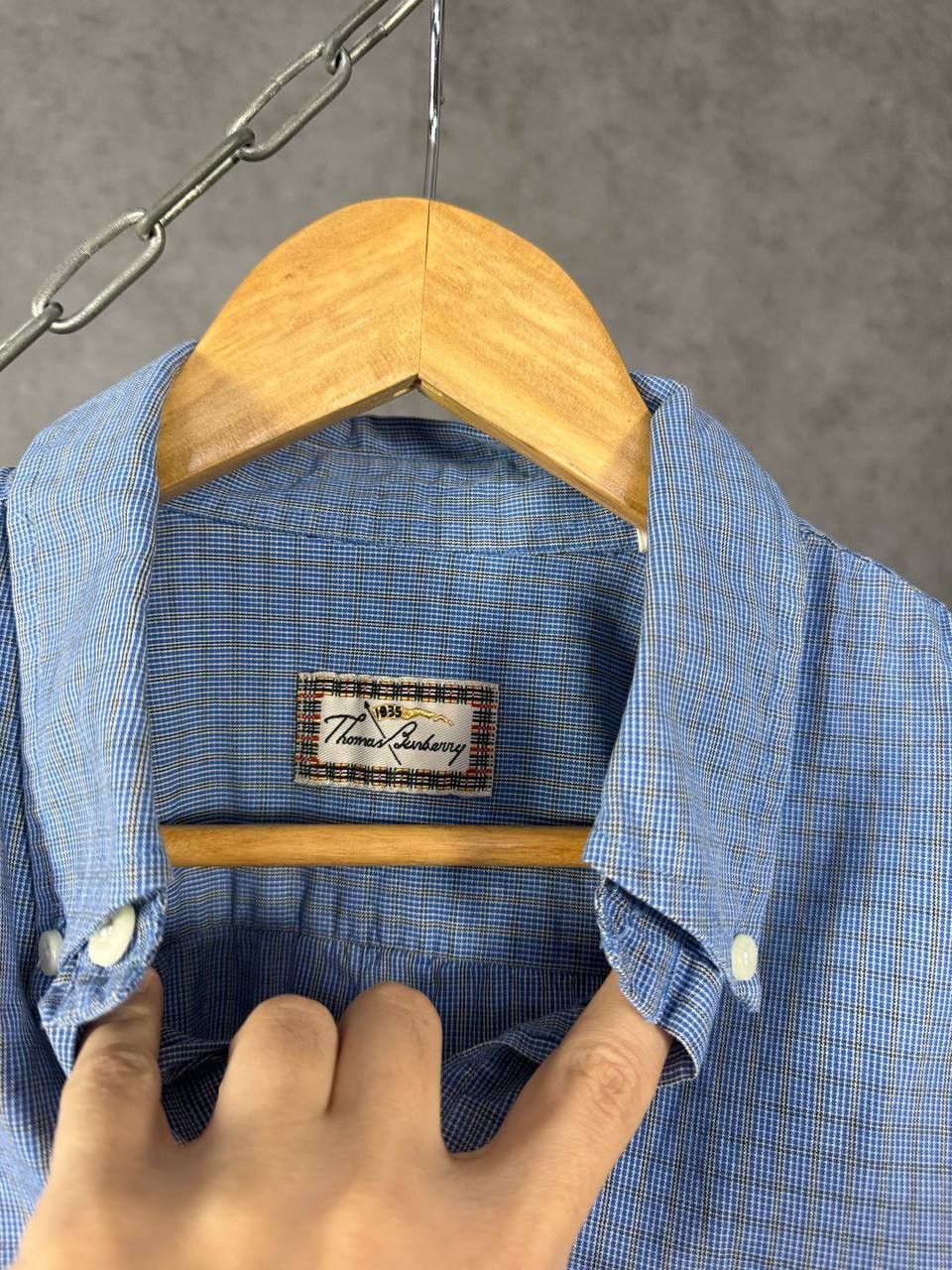 Burberry Thomas Burberry luxury designer vintage shirt Size US XXL / EU 58 / 5 - 4 Thumbnail