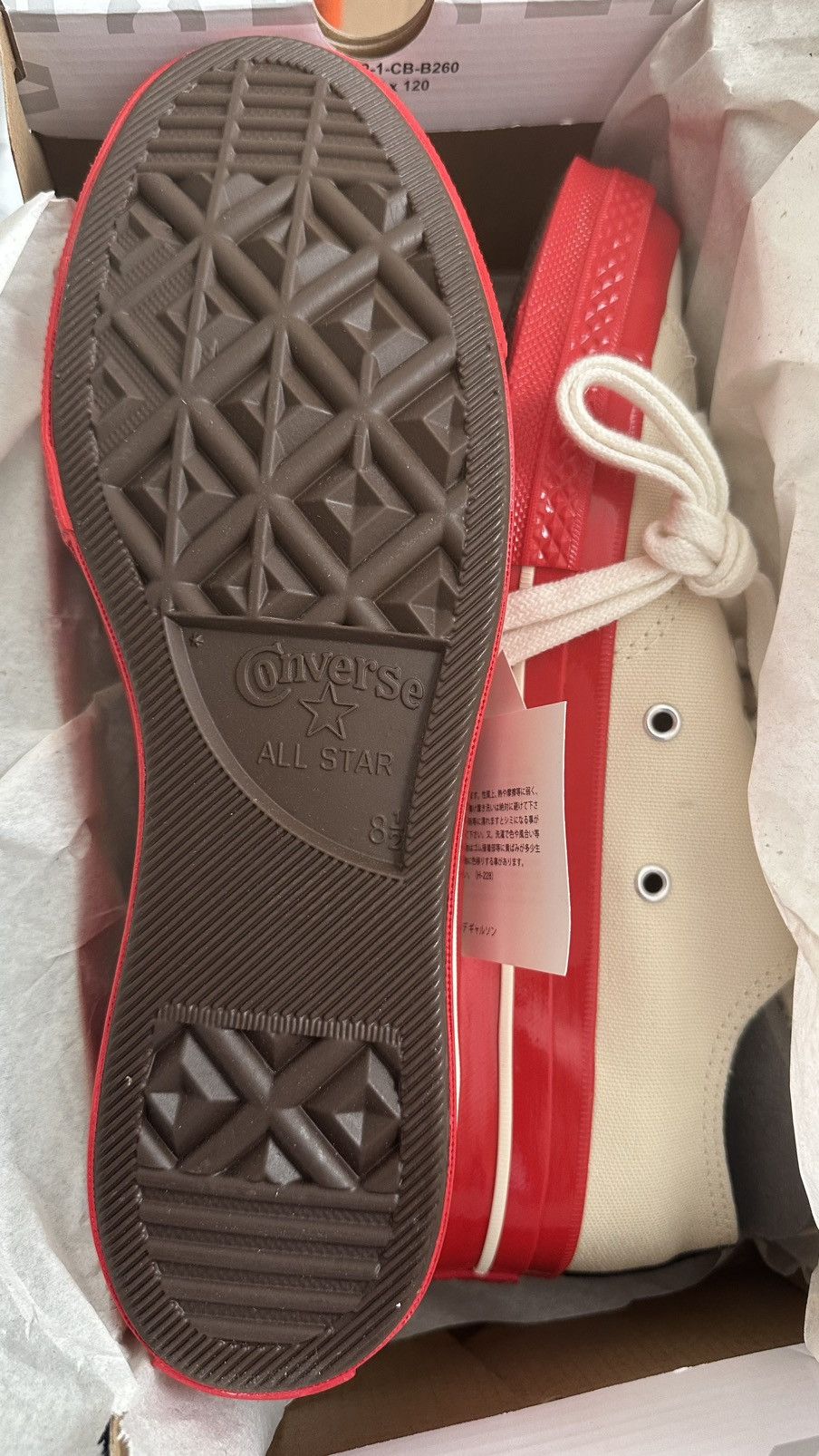 Comme des Garcons PLAY × Converse Converse& Comm Des Garçon play Size US 8.5 / EU 41-42 - 5 Thumbnail