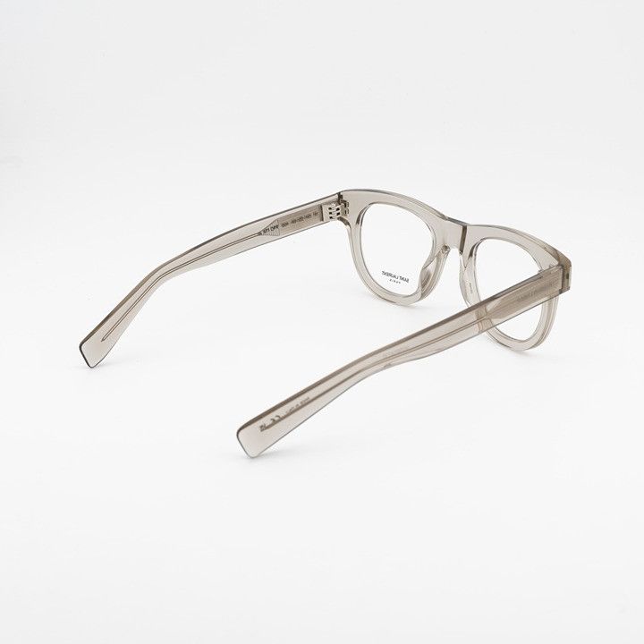 Saint Laurent Paris Saint Laurent SL571 OPT 004 Eyeglasses Beige 49mm Round Size ONE SIZE - 11 Thumbnail
