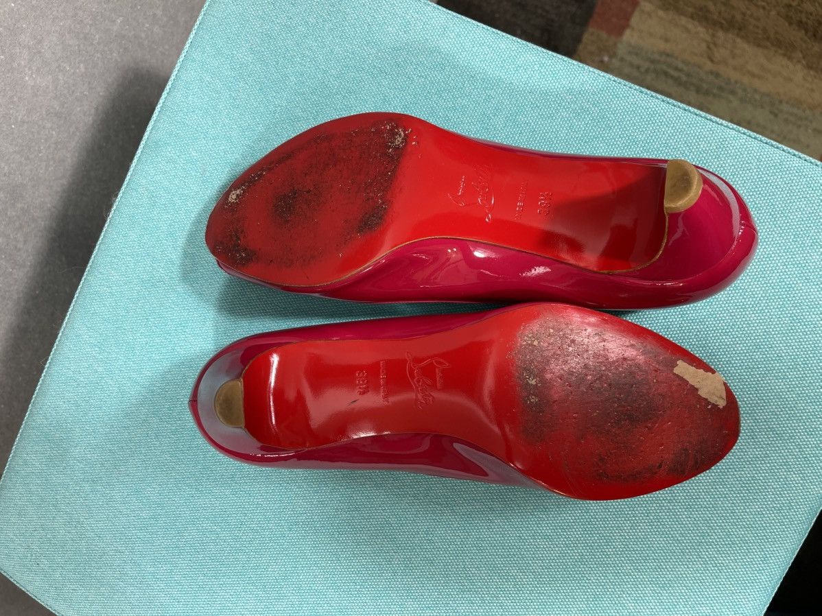 Christian Louboutin Christian Louboutin Milady pink heel 39.5 - fits like a 39 Size US 8.5 / IT 38.5 - 4 Thumbnail