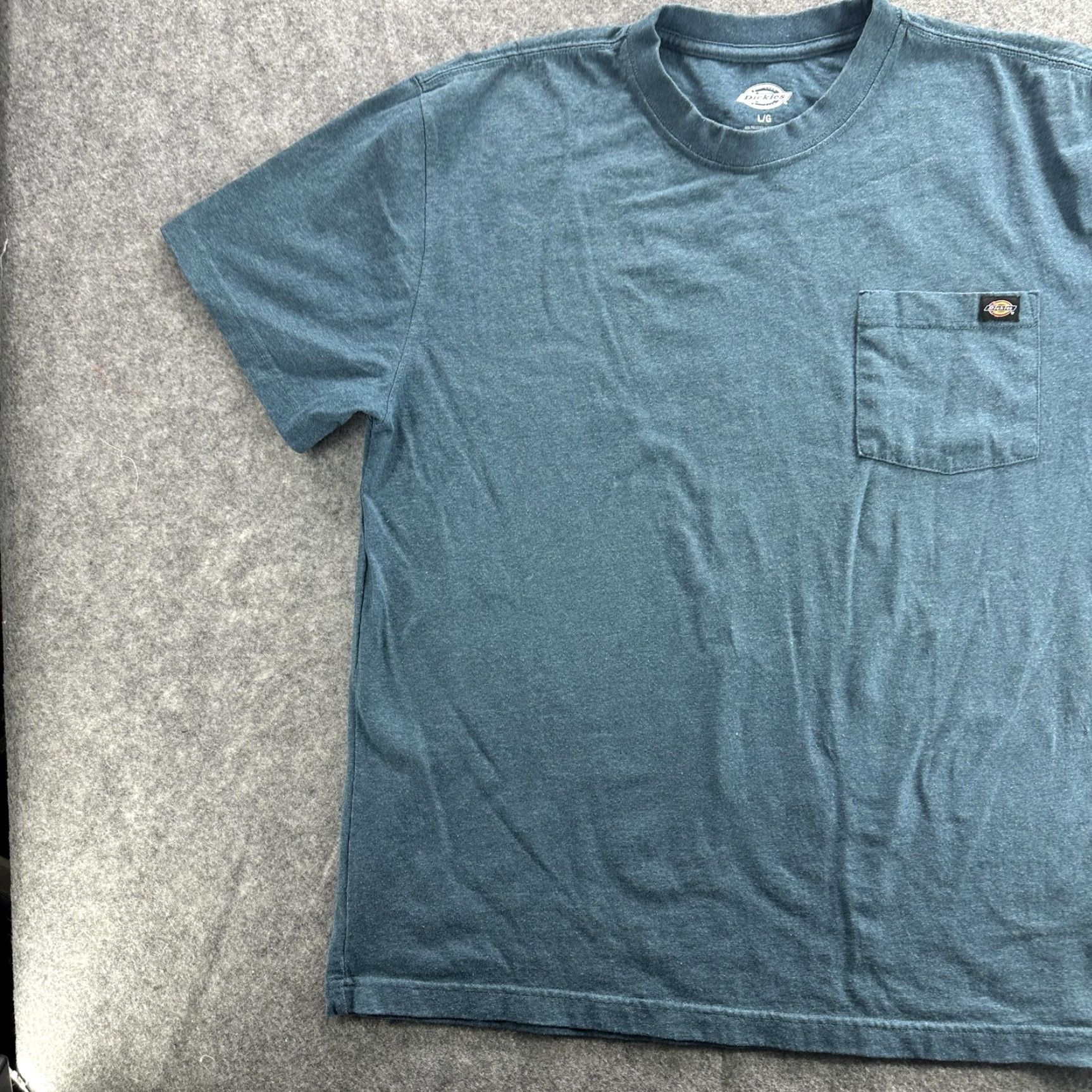 Dickies Dickies Shirt Mens Large Blue Pocket Crewneck Workwear Logo Tee Size US L / EU 52-54 / 3 - 3 Thumbnail