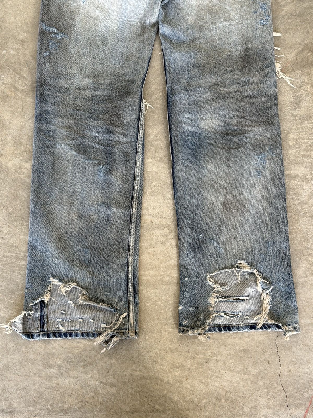 Balenciaga SOLD**Balenciaga SS23 destroyed mudwash jeans Size US 34 / EU 50 - 5 Thumbnail