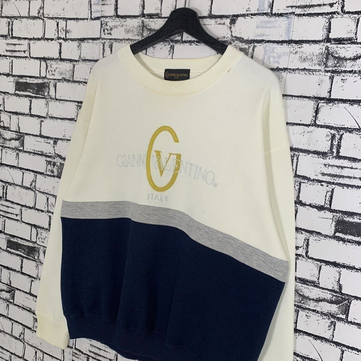 Gianni Valentino × Vintage Gianni Valentino Crewneck Sweatshirt Size US L / EU 52-54 / 3 - 2 Thumbnail