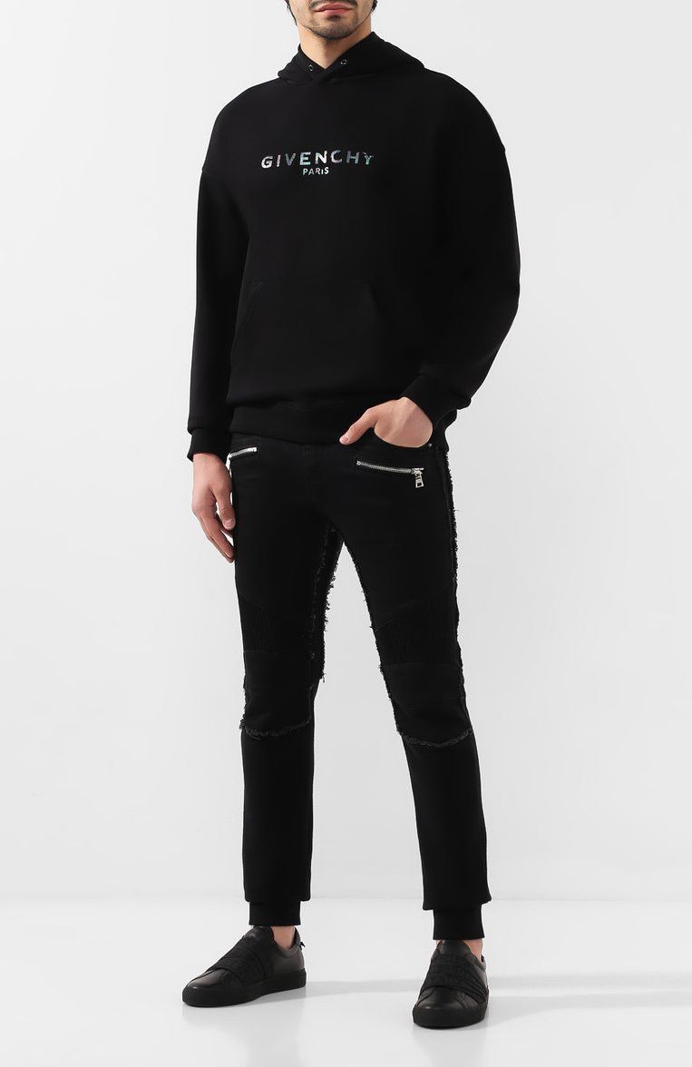 Givenchy Black Iridescent Blurred Logo Hoodie Size US XS / EU 42 / 0 - 3 Thumbnail