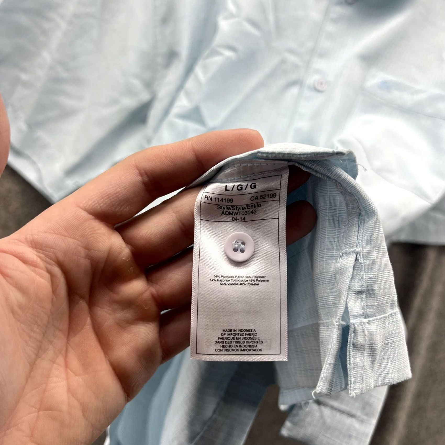 Quiksilver Quiksilver Waterman Shirt Mens Large Light Blue Short Sleeve Button Casual Size US L / EU 52-54 / 3 - 3 Thumbnail