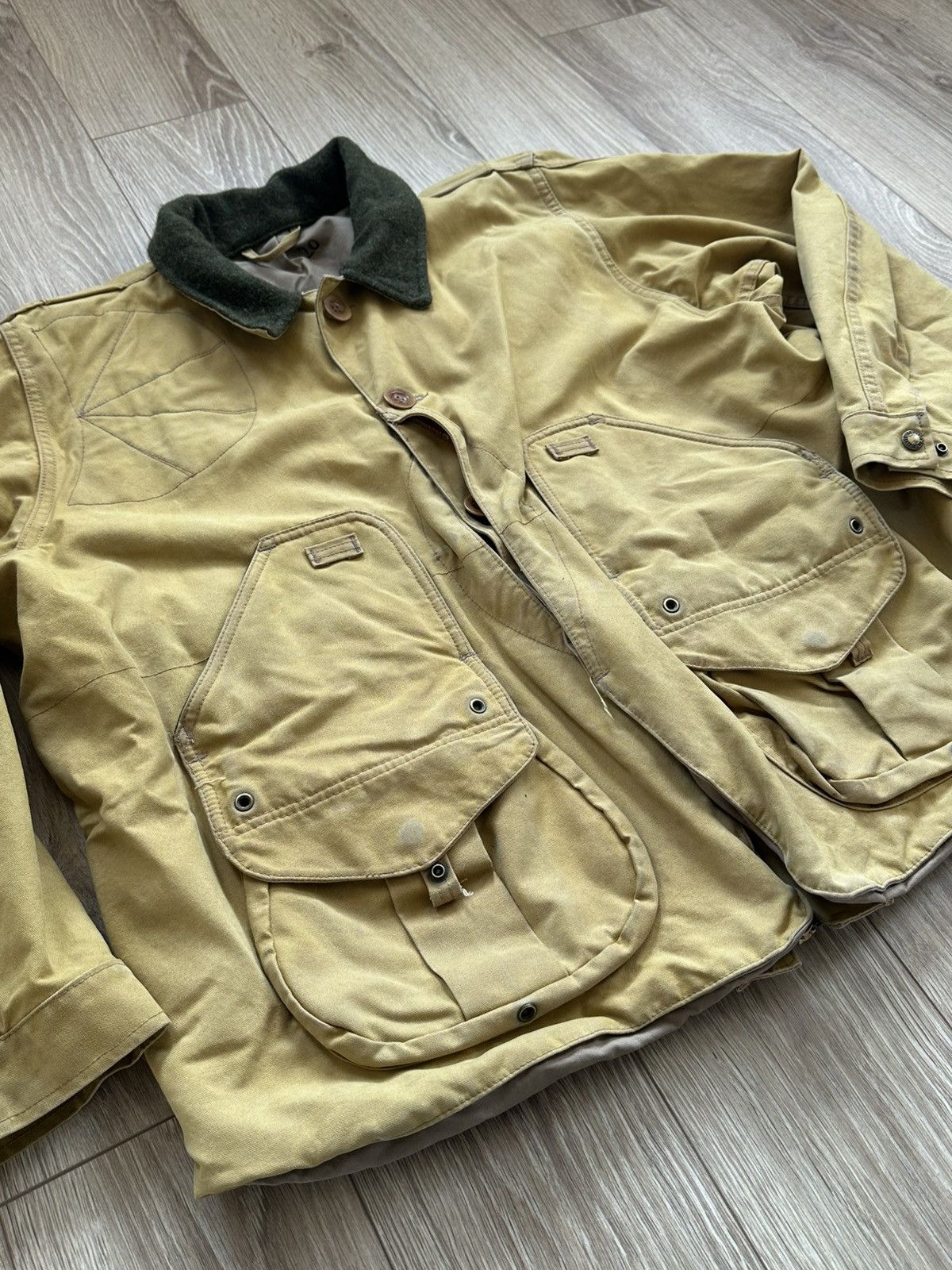 Filson Vintage Filson Tin Cloth Field Waxed Beige Workwear Jacket Size US XXL / EU 58 / 5 - 4 Thumbnail