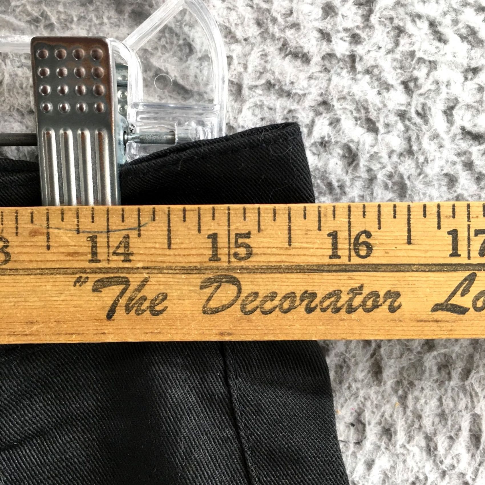 Vintage Le Breve Womens S Black Chino Casual Rolled Hem Regular Fit Shorts Size 28" / US 6 / IT 42 - 5 Thumbnail