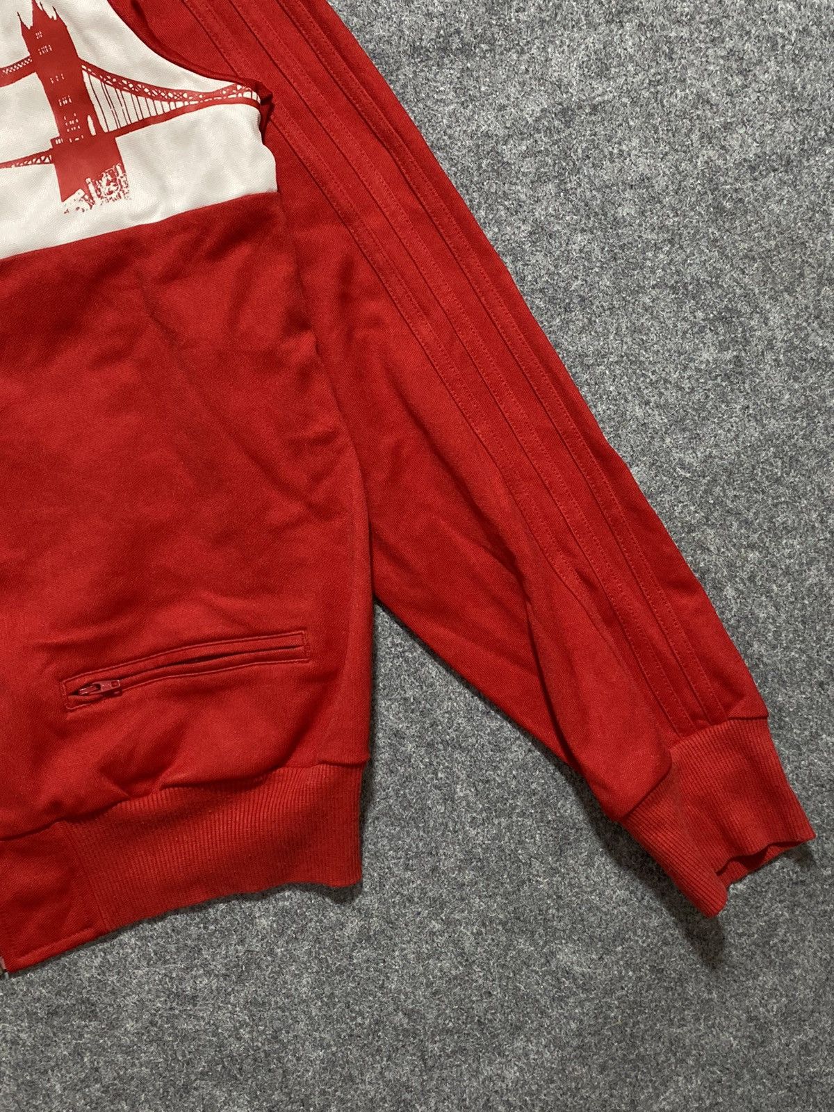 Adidas Rare Adidas Original London Jacket Red Bridge Size US M / EU 48-50 / 2 - 4 Thumbnail