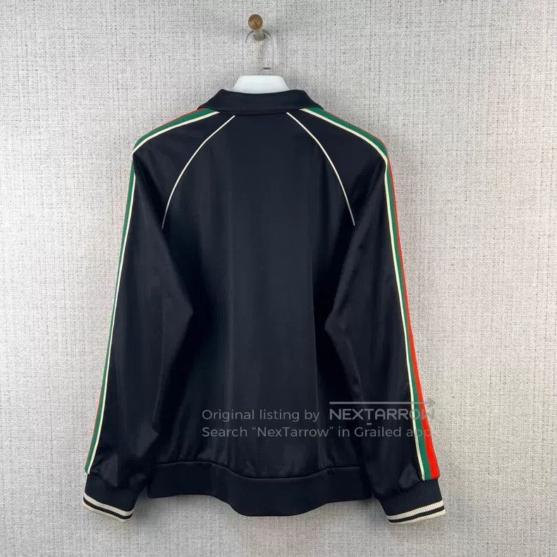 Gucci Gucci FW22 Striped Logo Zipper Long Sleeve Jacket Size US XL / EU 56 / 4 - 3 Thumbnail