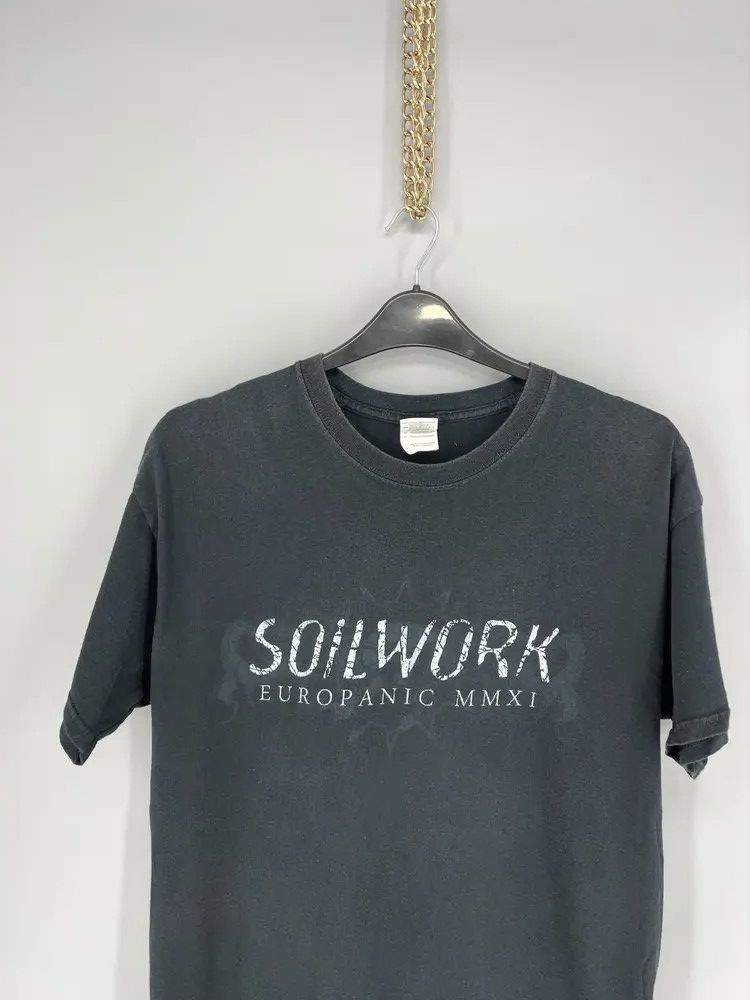 Vintage Vintage SOILWORK Band Bootleg T-Shirt Death metal Metalcore Size US L / EU 52-54 / 3 - 6 Thumbnail