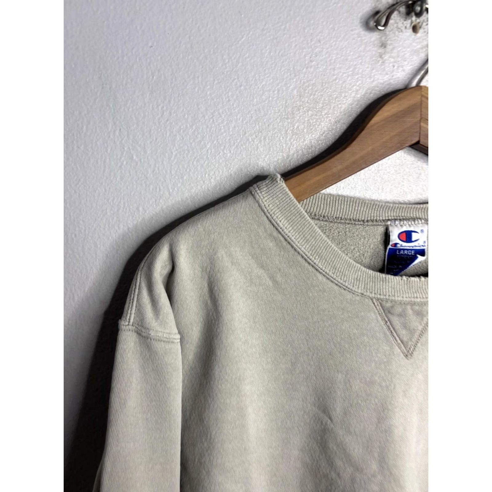 Champion Champion Sweatshirt Mens Large Gray Crewneck Fleece Pullover Embroidered Logo Size US L / EU 52-54 / 3 - 2 Thumbnail