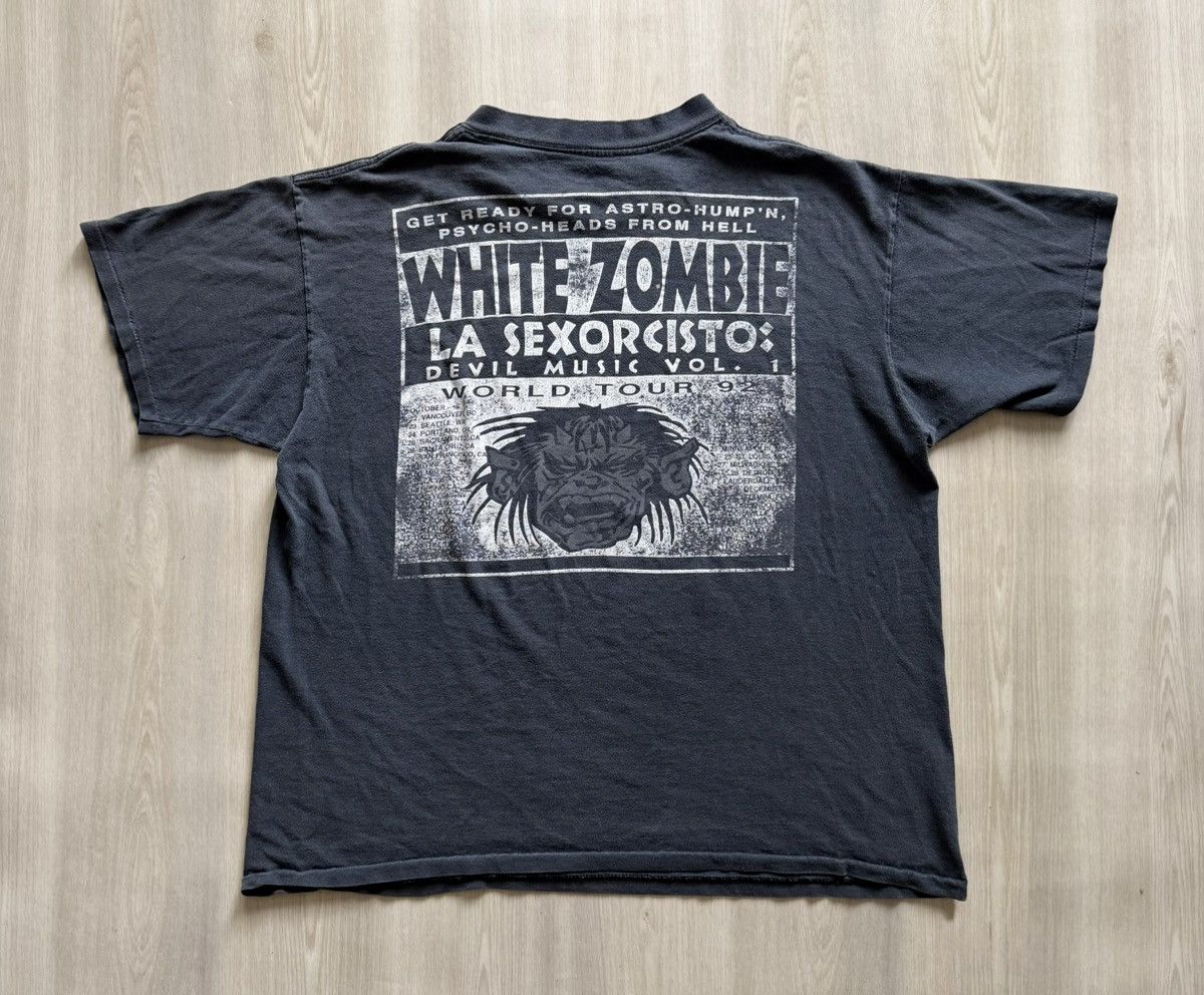 Vintage Vintage White Zombie 1993 La Sexorcisto Shirt Mens XL Tour Size US XL / EU 56 / 4 - 7 Thumbnail