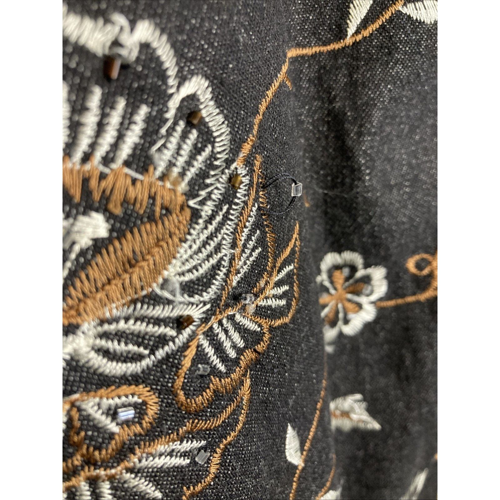 Other Vintage Embroidered Denim Jacket Y2K Floral Boho Women's S Size S / US 4 / IT 40 - 8 Thumbnail