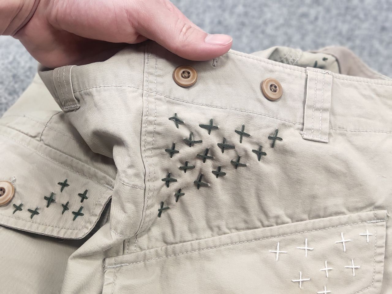 Japanese Brand Vintage Military Japan Kapital l.g.b. bermuda cargo Shorts Size US 31 - 9 Thumbnail