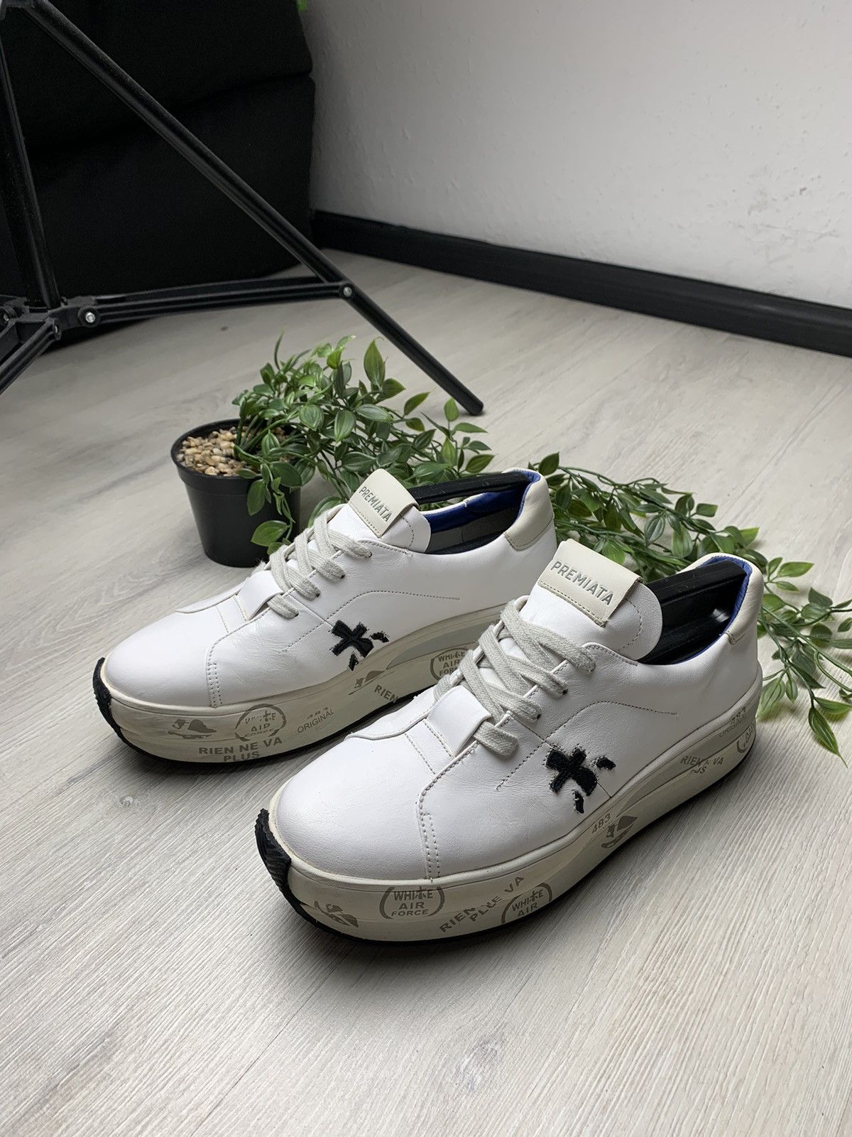 Leather × Premiata Premiata Low Top Luxury Platform Sneakers Size US 6.5 / IT 36.5 - 4 Thumbnail
