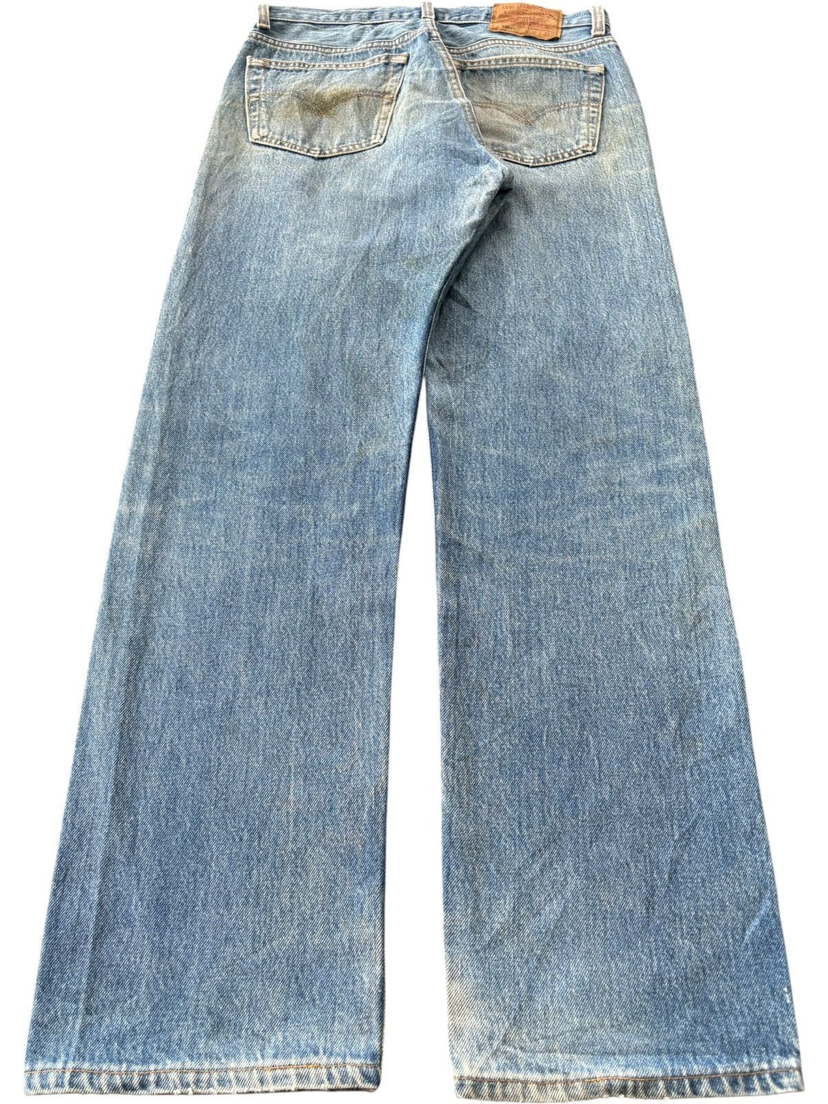 Levi's Vintage 90s Levis 501 Mud Wash Distressed Jeans Size US 30 / EU 46 - 2 Thumbnail