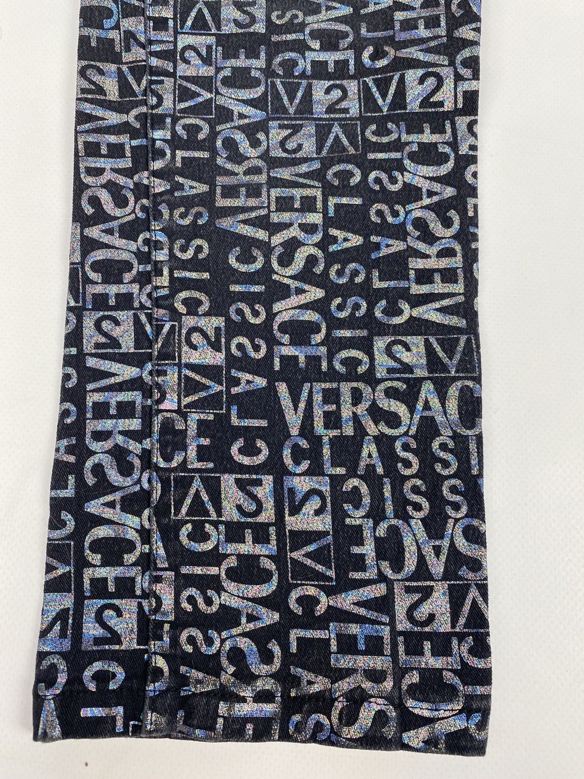 Versace Versace Monogram Printed Avant Garde Japanese Jeans Size 22" - 13 Thumbnail