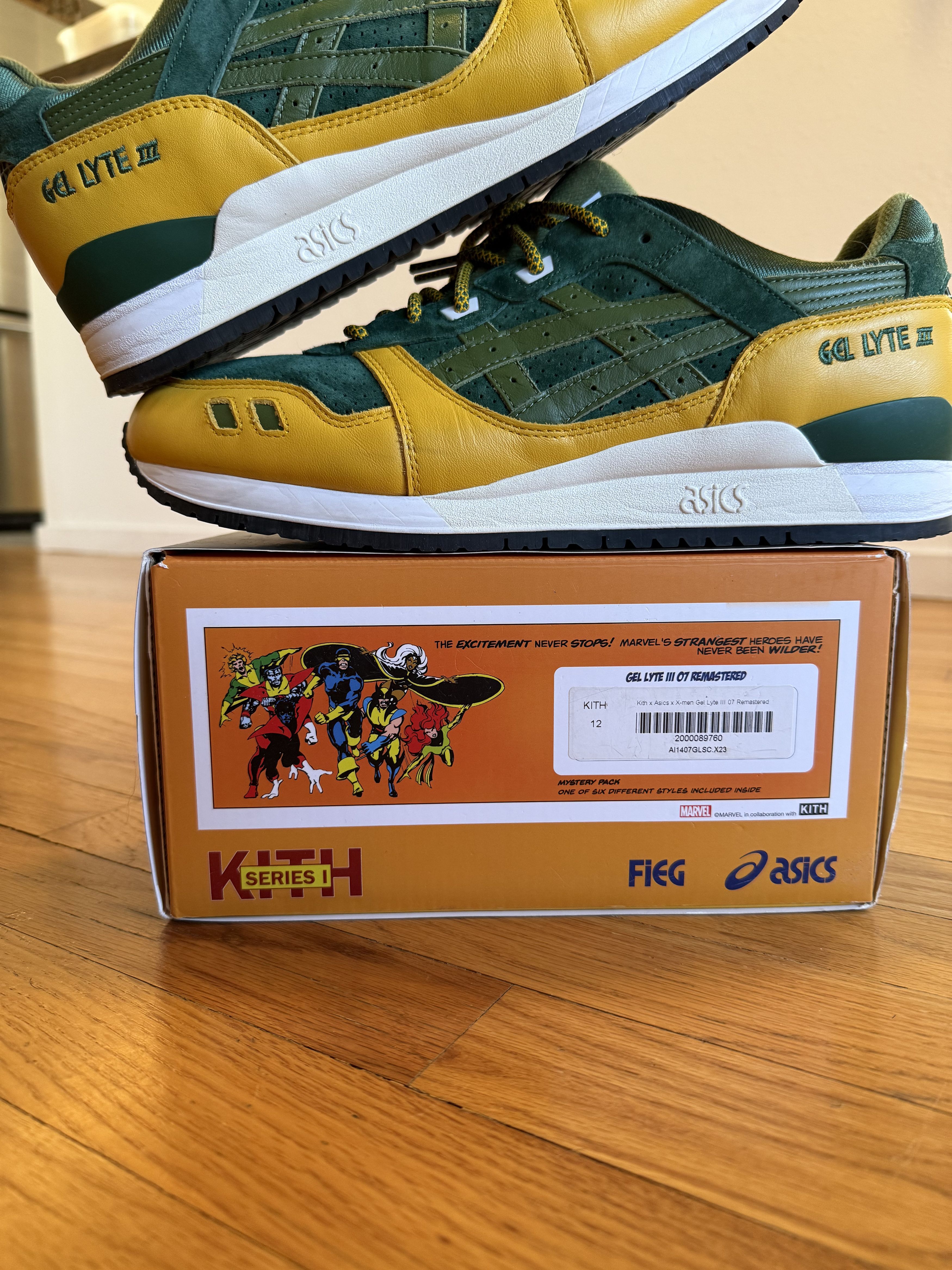 Asics × Kith × Marvel Comics Kith Marvel X-Men Rogue ASICS GEL-LYTE III Sz 12, 1/1,299 Size US 12 / EU 45 - 7 Thumbnail