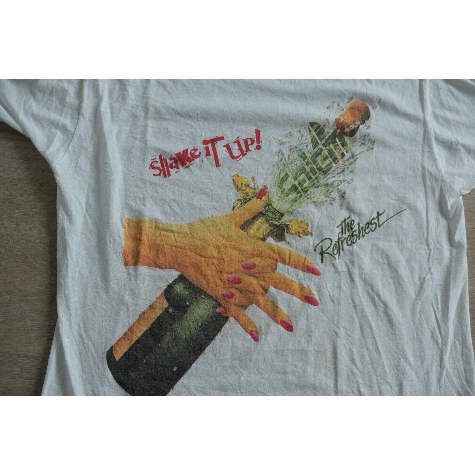 Other Vintage 1990s Shake It Up Freshest Uni Shirt Size M White Size US L / EU 52-54 / 3 - 2 Thumbnail
