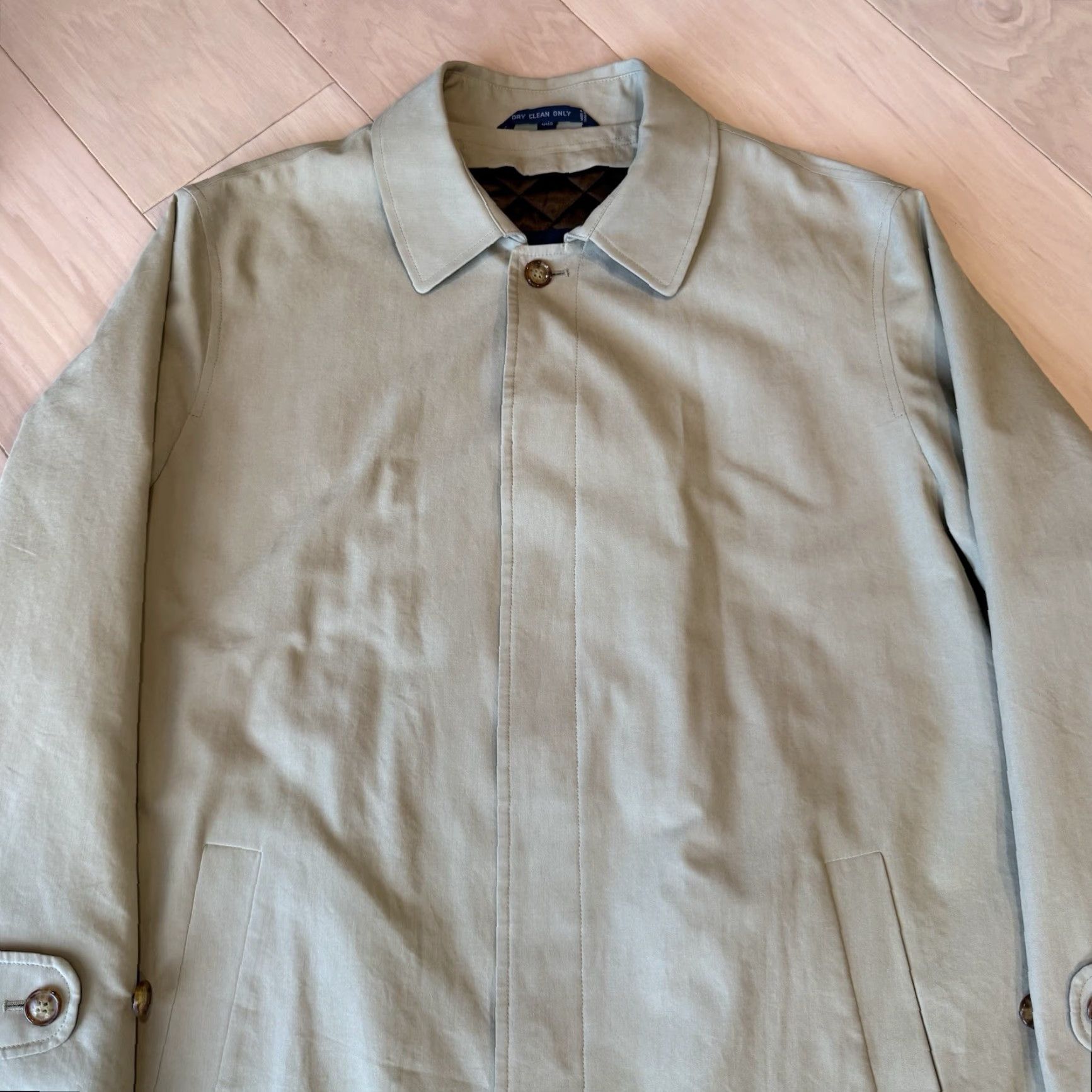 Polo Ralph Lauren VINTAGE Polo Ralph Lauren Trench Coat 46 Khaki Long Overcoat Winter Outerwear Men Beige 90s USA Carhartt J97 Style Coat Mens Size US XXL / EU 58 / 5 - 3 Thumbnail