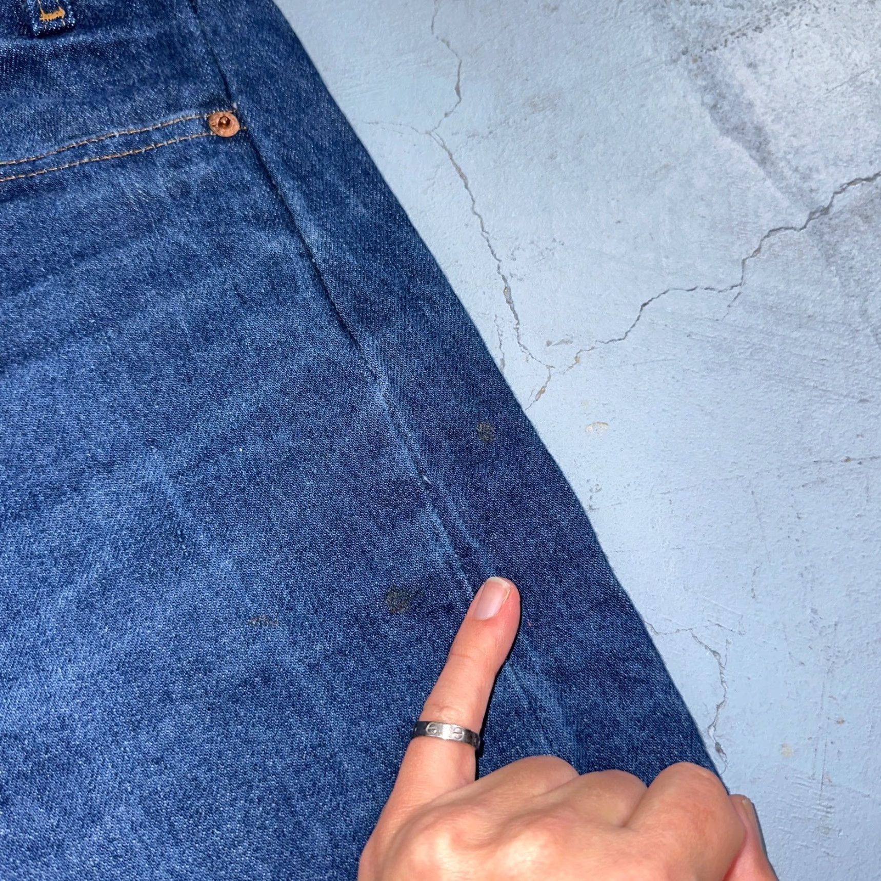 Levi's VINTAGE Levi's Jeans 501 Straight Fit Men's Dark Wash 80s 36x34 USA Size US 36 / EU 52 - 6 Thumbnail