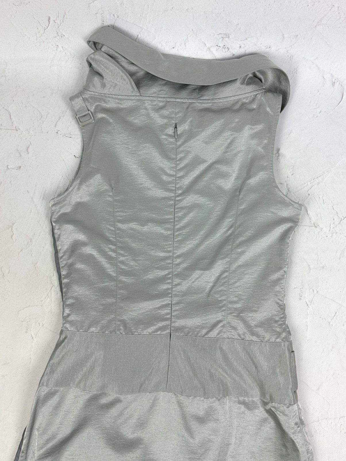 If Six Was Nine Vintage Belted Reflective Line Midi Dress Size S / US 4 / IT 40 - 10 Thumbnail