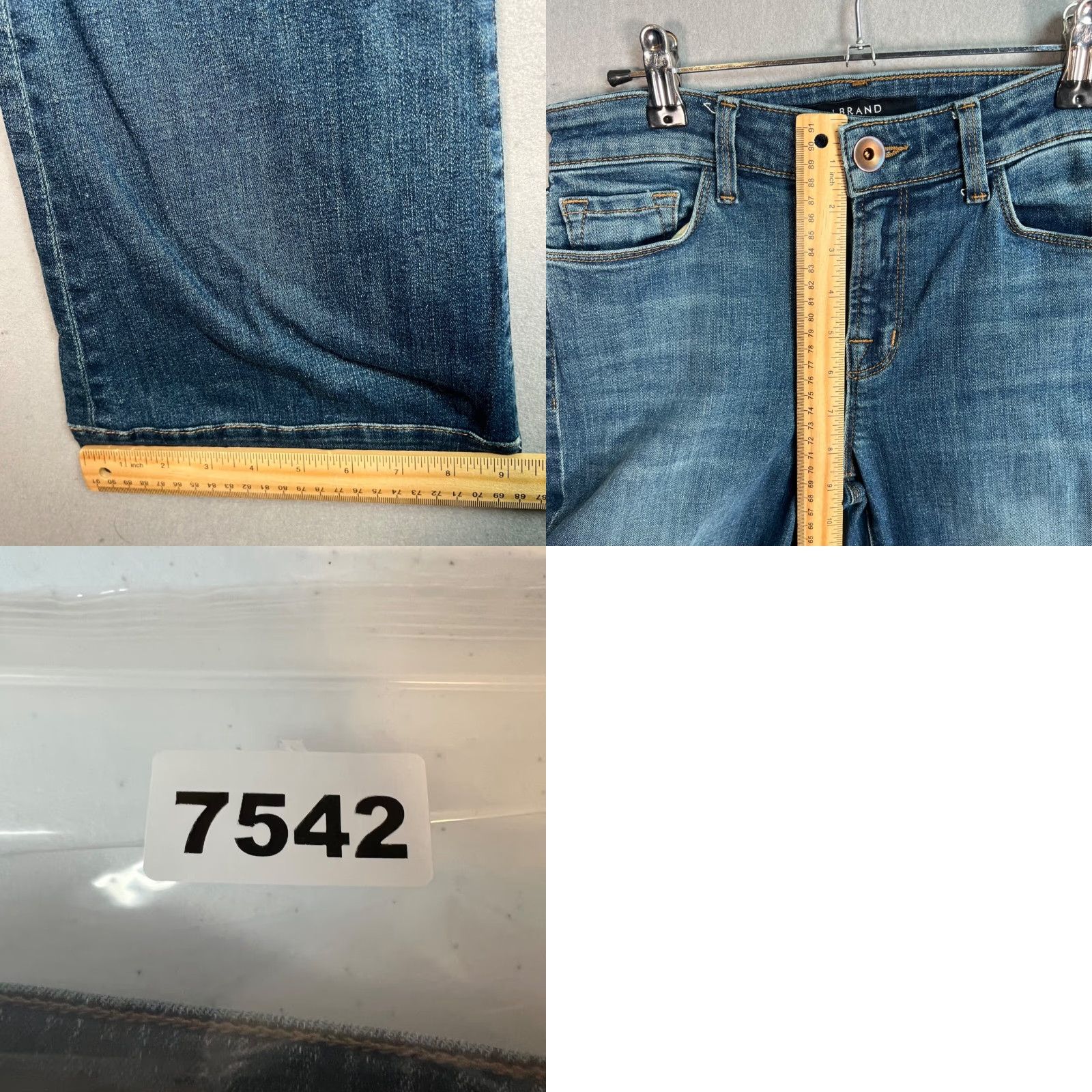J Brand VINTAGE J Brand Medium Wash Denim Flare Jeans Adult Womens Size 27 Blue Size 27" / US 4 / IT 40 - 8 Thumbnail