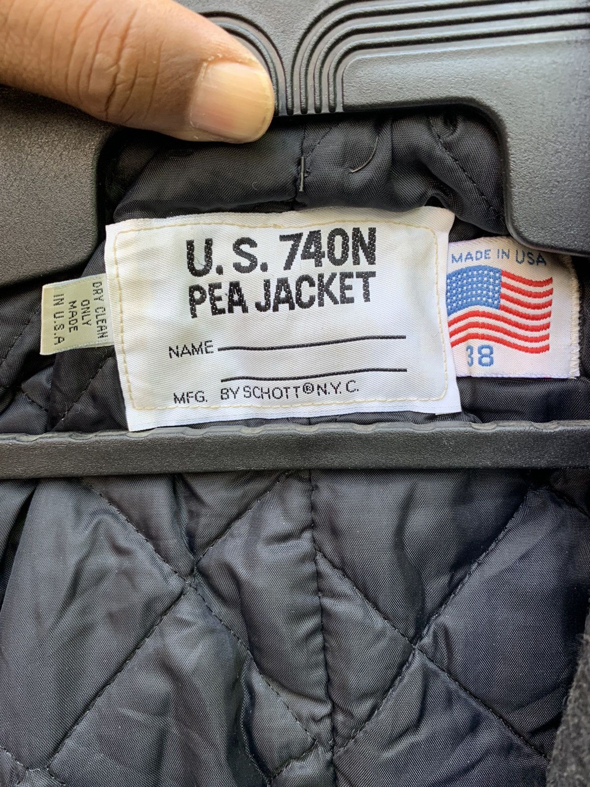 Schott Rare Vintage US 74ON PEA JACKET by SCHOTT Size US L / EU 52-54 / 3 - 21 Thumbnail