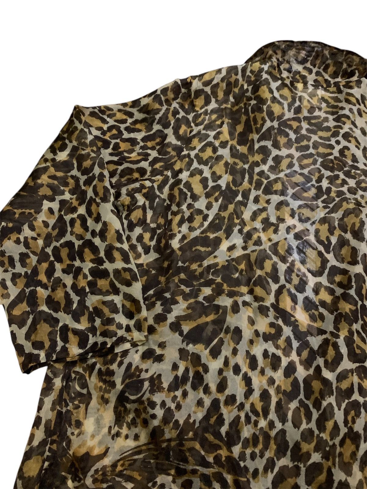Yves Saint Laurent 💥Yves Saint Laurent Leopard Cardigan Light Jacket Size L / US 10 / IT 46 - 7 Thumbnail