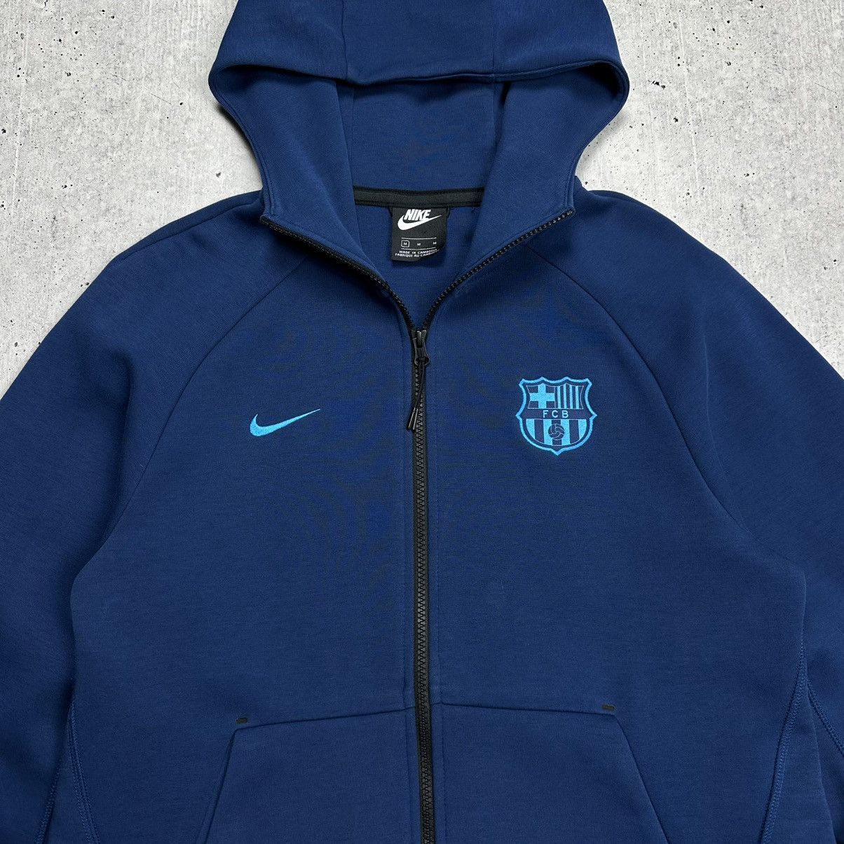 Nike Nike Tech Fleece FC Barcelona Zip Up Hoodie Sweatshirt Size US M / EU 48-50 / 2 - 3 Thumbnail