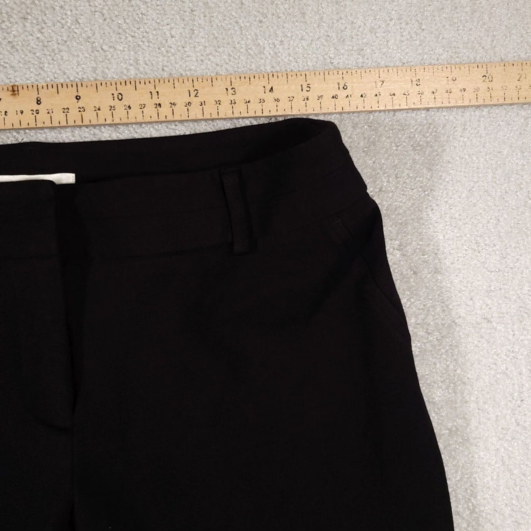 Vintage Chico's Pants Women's 10 Short Black Straight Stretch Ponte Chino 32X26 Size 32" / US 10 / IT 46 - 5 Thumbnail