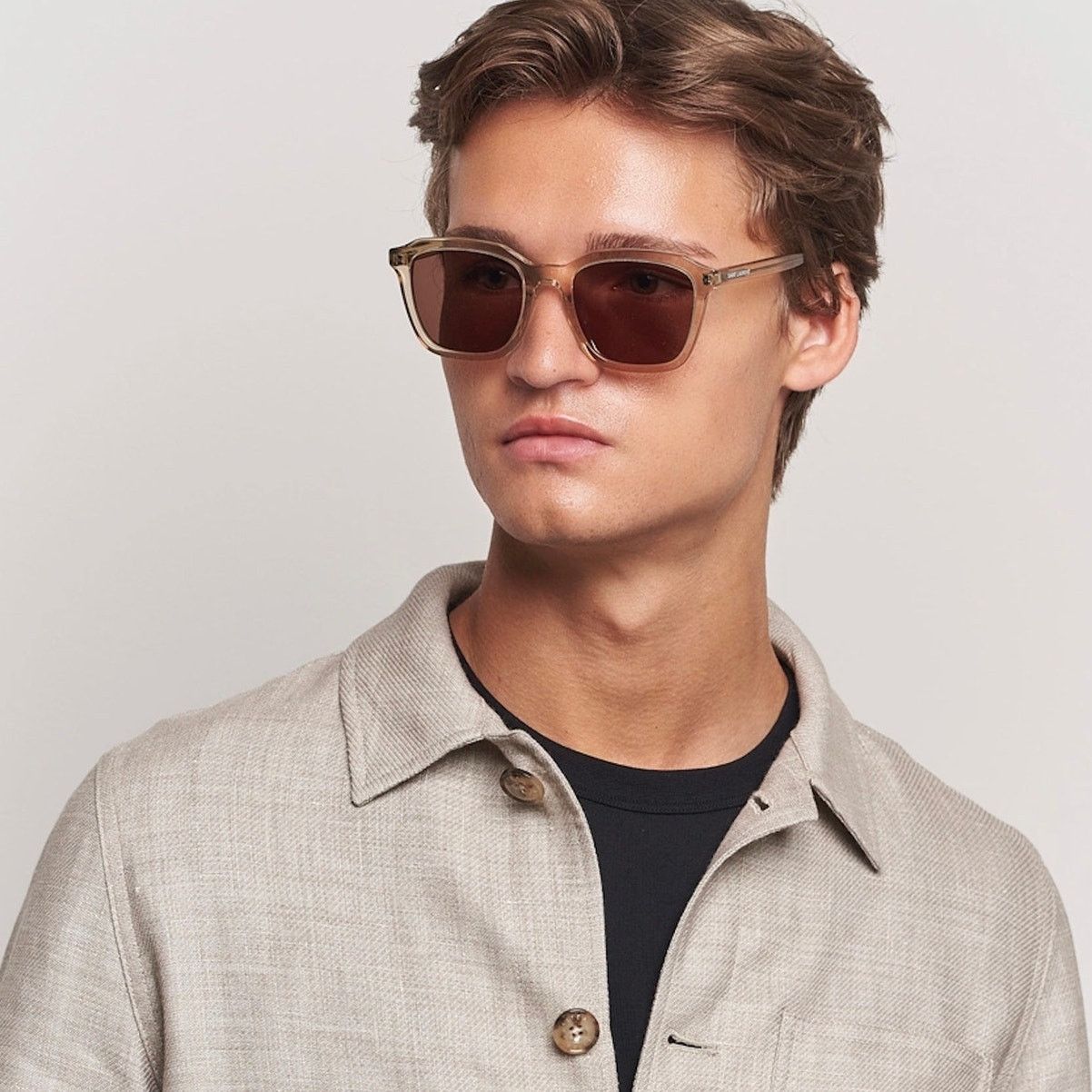 Yves Saint Laurent NEW YSL Sunglasses SL457 004 Yellow Brown Unisex Authentic Size ONE SIZE - 2 Thumbnail