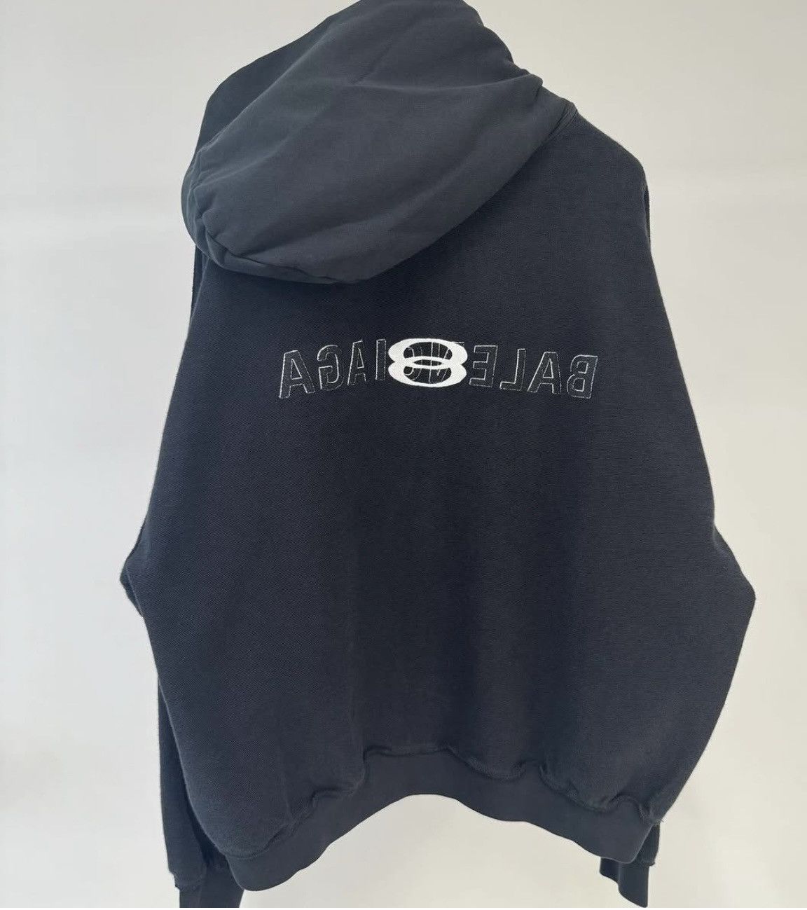 Balenciaga Balenciaga Inside-Out Logo Zip Hoodie Size US XS / EU 42 / 0 - 1 Thumbnail