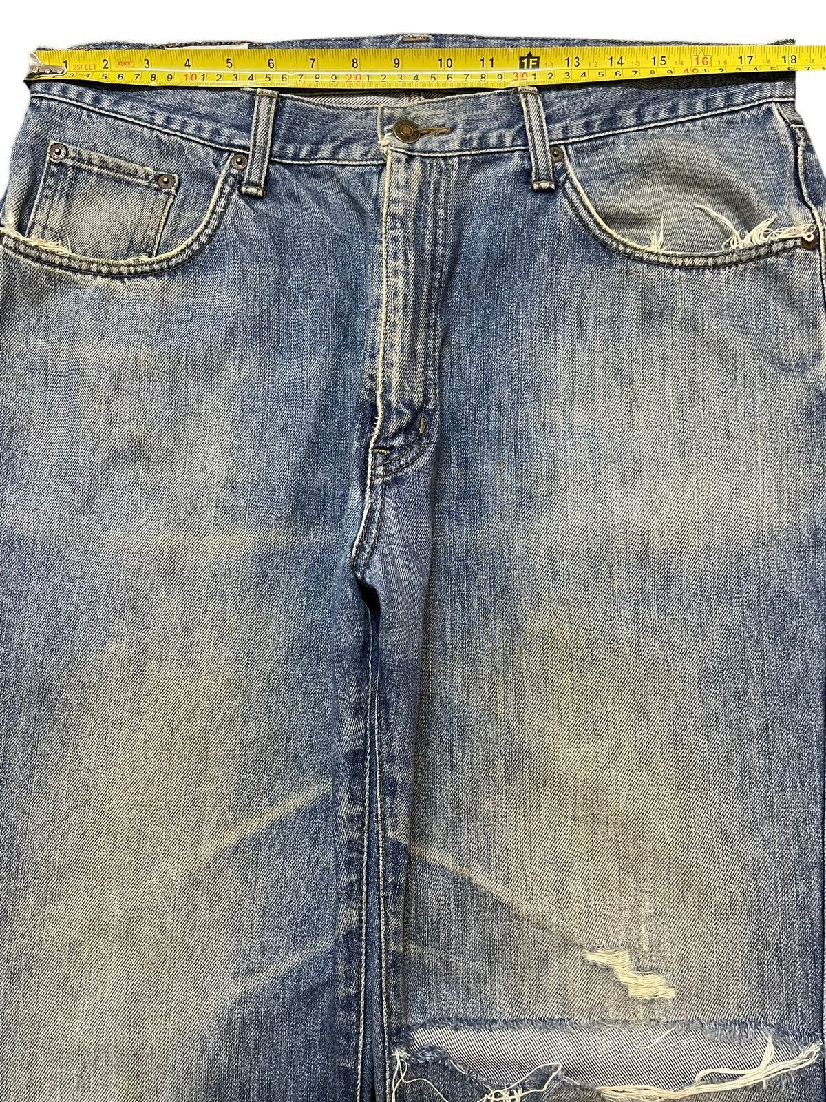Edwin Vintage 90s Edwin 404 Mud Wash Distressed Style Baggy Jeans Size US 36 / EU 52 - 12 Thumbnail