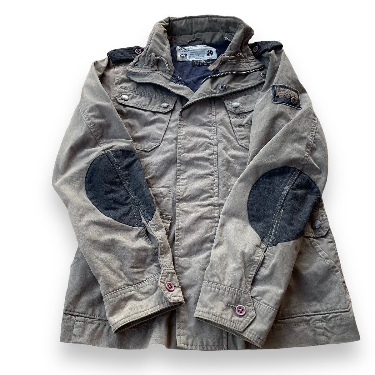 Diesel VINTAGE DIESEL - CO ONLY THE BRAVE PATCHWORK MILITARY JACKET Size US S / EU 44-46 / 1 - 15 Thumbnail