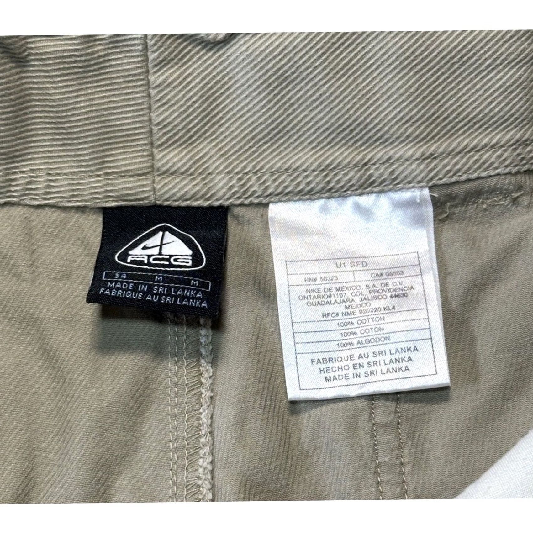 Nike ACG Vintage Nike ACG Shorts Cargo Utility Hiking Corduroy Khaki Brown Y2K Sz 34/M Size US 32 / EU 48 - 4 Thumbnail