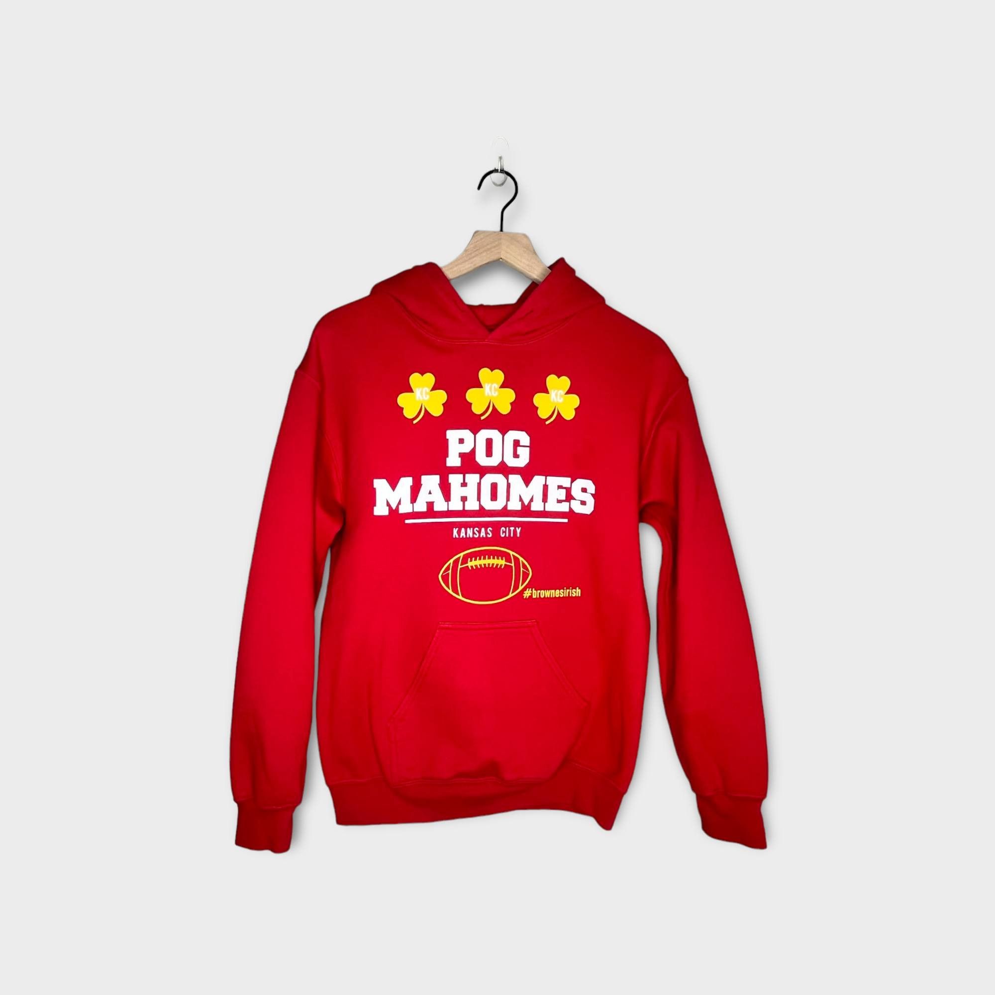 Gildan KC Chiefs Irish Patrick Mahomes "Pog Mahomes" Hoodie Size S / US 4 / IT 40 - 1 Thumbnail