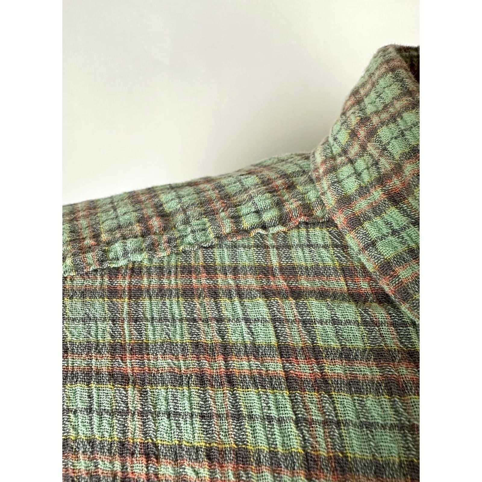 Patagonia Patagonia Shirt Men Large Organic Cotton Gauze Mint Plaid Outdoors Travel Casual Size US L / EU 52-54 / 3 - 4 Thumbnail