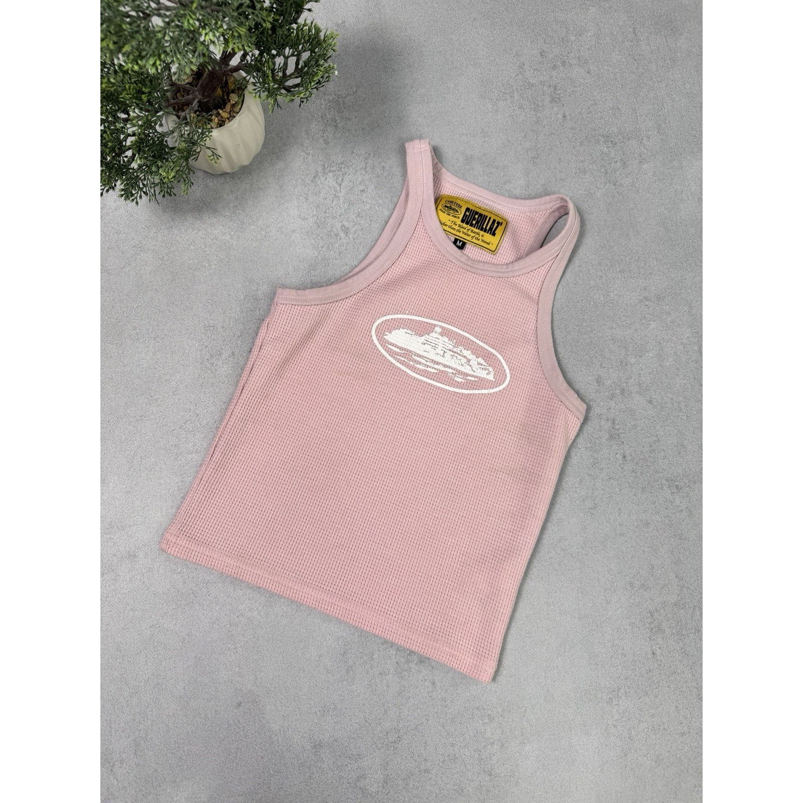 Corteiz Guerillas Women Tank Top Pink Sleeveless Size M