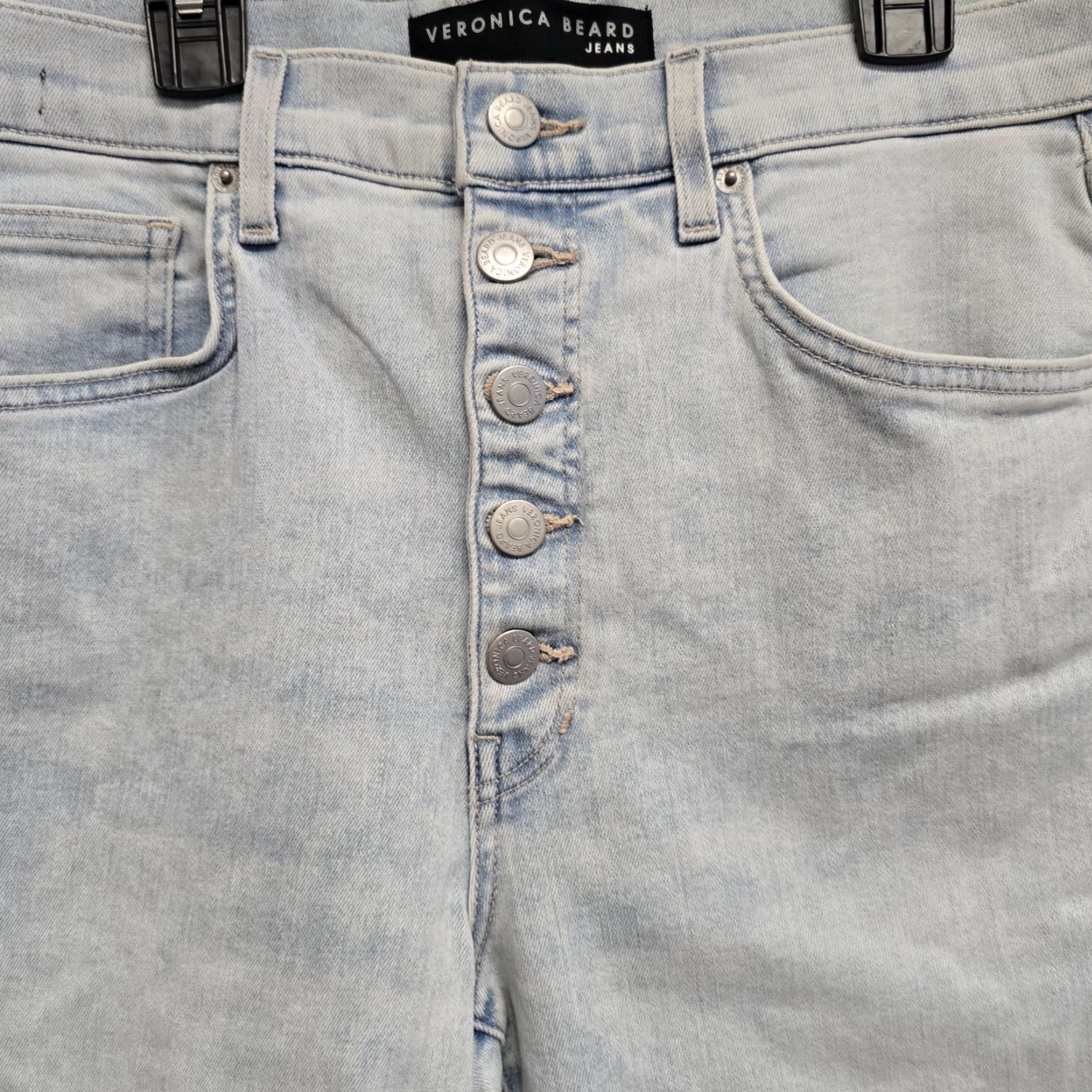 Veronica Beard VERONICA BEARD Debbie High Rise Skinny Jean 31/12 Everest Light Wash Jeans Women Regular Size 31 Blue Size 24" / US 00 / IT 34 - 4 Thumbnail