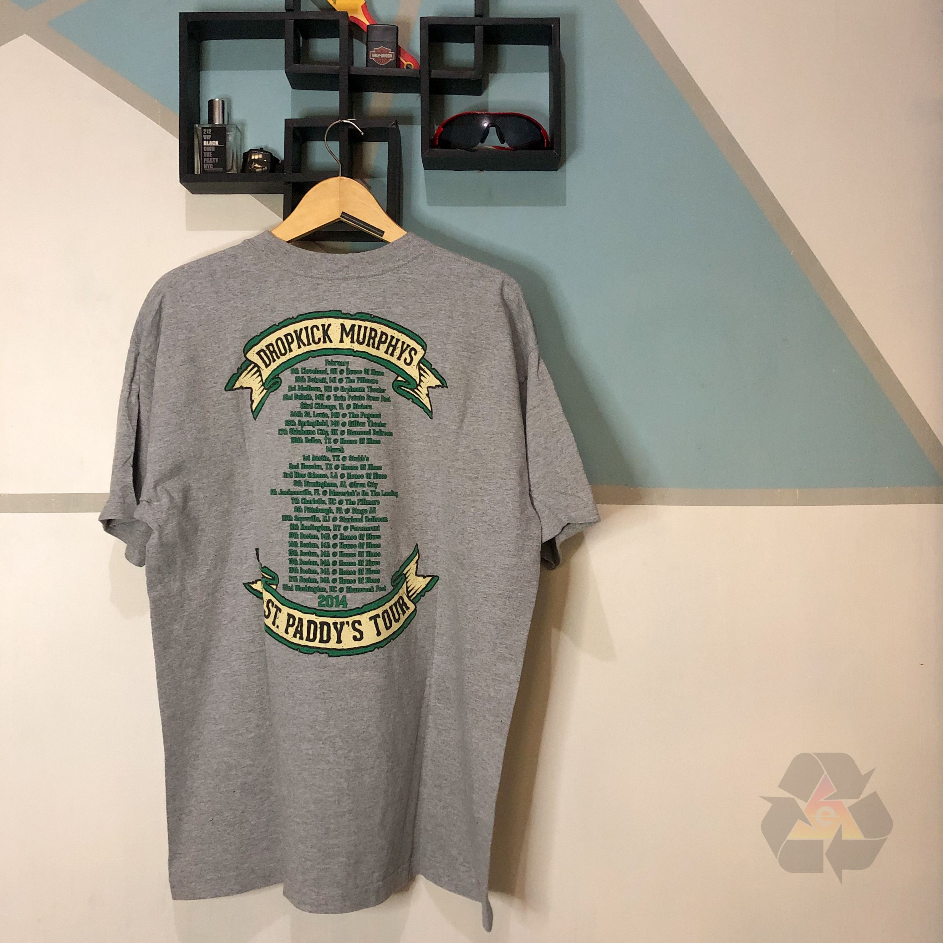 Band Tees Dropkick Murphys St Paddy's Tour 2014 T-Shirt Size US XL / EU 56 / 4 - 8 Thumbnail