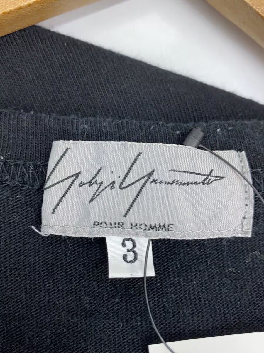 Yohji Yamamoto yohji yamamoto POUR HOMME 3/Cotton/BLK T-shirt Size US L / EU 52-54 / 3 - 3 Thumbnail
